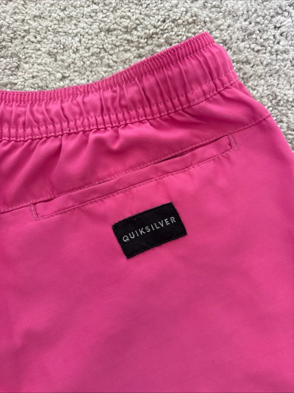 Quicksilver‎ Mens Everyday Volley 15 Shorts Pink Size M Drawstring Soft Swim